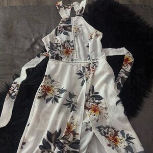Floral Spaghetti Sleeve Dress